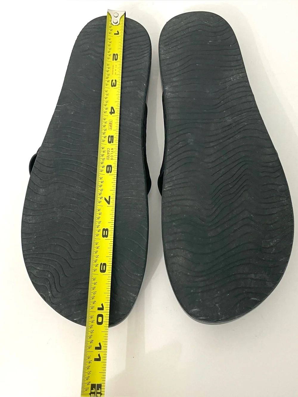 Reef Womens Black Flip Flop Sandals Arch Support Foam Beach Sz 9